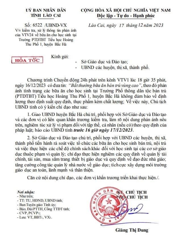 Lào Cai: Tạm đình chỉ hiệu trưởng về 