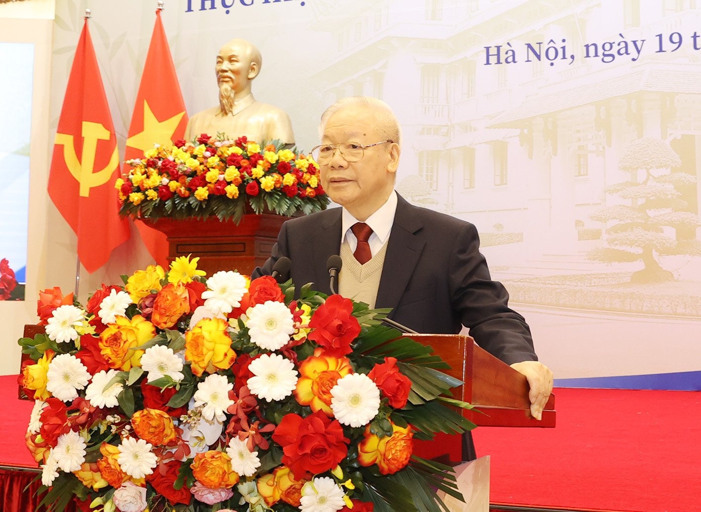 Tổng Bí thư Nguyễn Phú Trọng dự khai mạc Hội nghị Ngoại giao lần thứ 32 -0