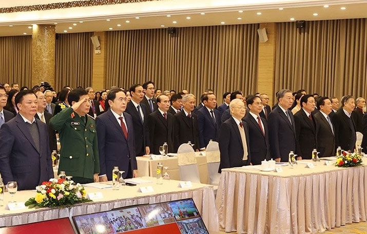 Tổng Bí thư Nguyễn Phú Trọng dự khai mạc Hội nghị Ngoại giao lần thứ 32 -0