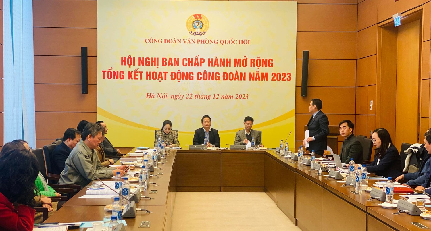 Hội nghị Ban chấp hành mở rộng tổng kết hoạt động công đoàn năm 2023 -0