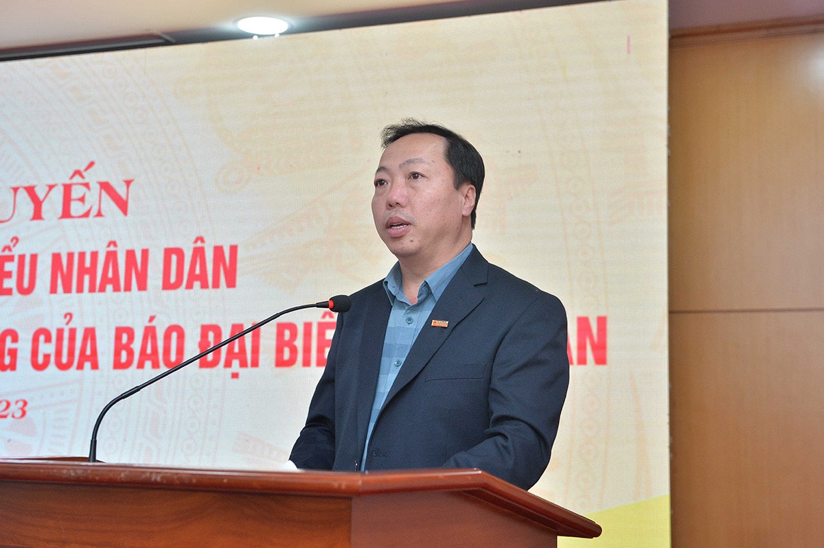 Đảng ủy, Lãnh đạo Báo Đại biểu Nhân dân đối thoại với cán bộ, viên chức và người lao động -1