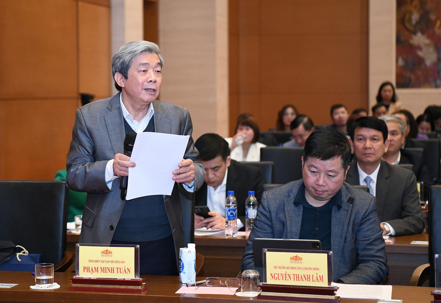 Chủ tịch Quốc hội Vương Đình Huệ: Tập trung hoàn thiện khung khổ pháp lý để phát huy mạnh mẽ vai trò của báo chí cách mạng -0