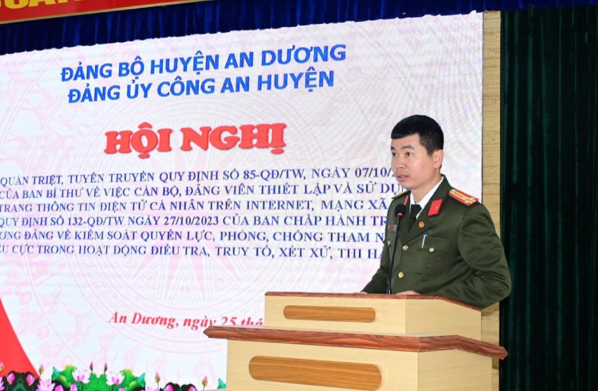 Hải Phòng: Công an huyện An Dương quán triệt, tuyên truyền Nghị quyết Hội nghị lần thứ 8 Ban Chấp hành Trung ương -0