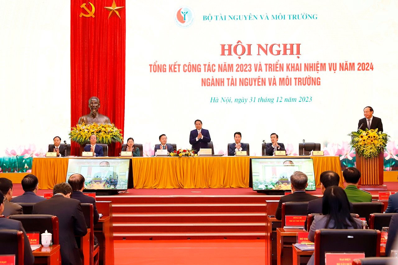 Thủ tướng Chính phủ Phạm Minh Chính dự Hội nghị tổng kết và triển khai nhiệm vụ ngành Tài nguyên và Môi trường năm 2024 -0