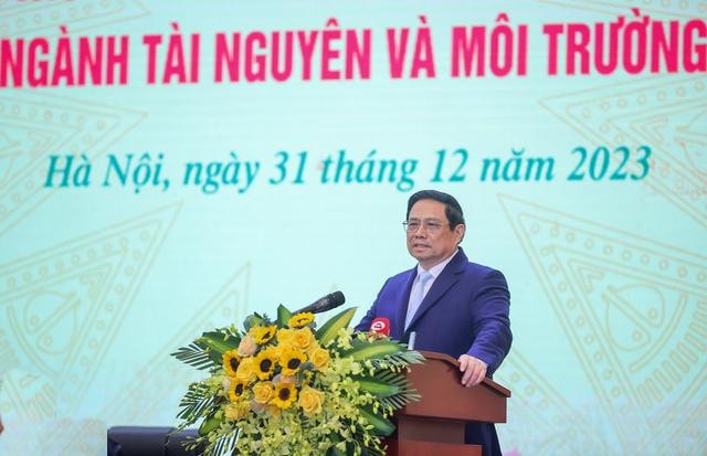 Thủ tướng Chính phủ Phạm Minh Chính dự Hội nghị tổng kết và triển khai nhiệm vụ ngành Tài nguyên và Môi trường năm 2024 -0