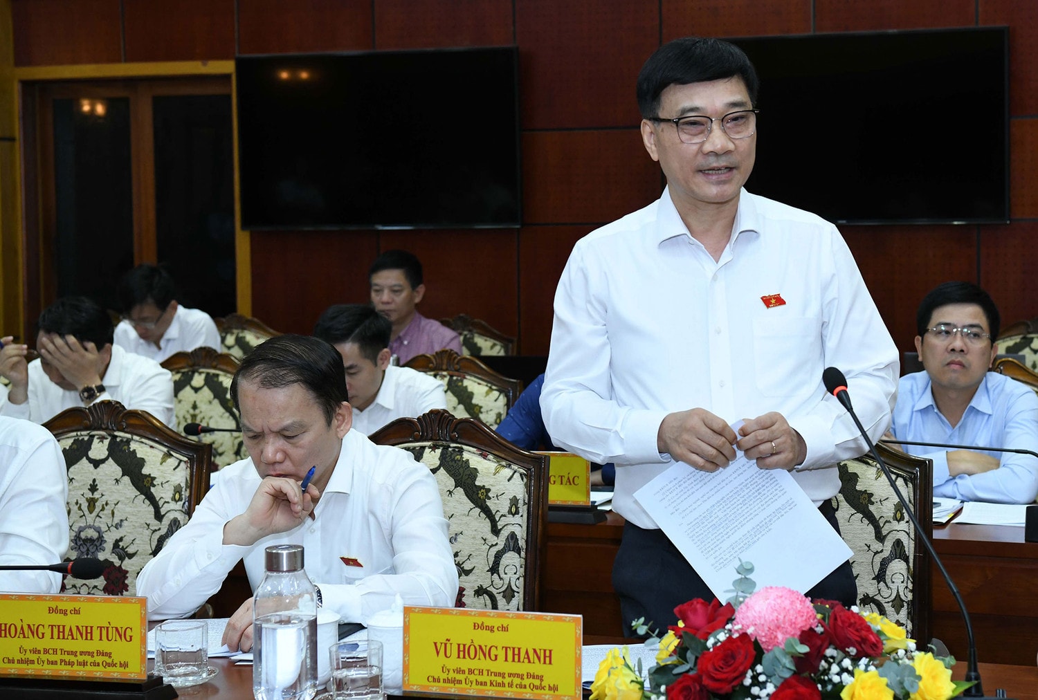 Chủ tịch Quốc hội Vương Đình Huệ làm việc với Ban Thường vụ Tỉnh ủy Tây Ninh -0