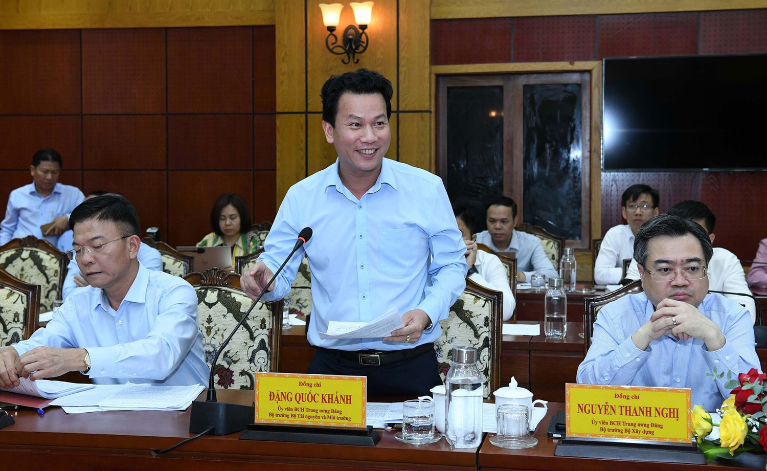 Chủ tịch Quốc hội Vương Đình Huệ làm việc với Ban Thường vụ Tỉnh ủy Tây Ninh -0