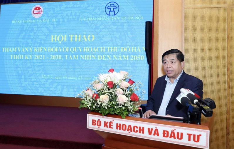 Bộ trưởng Bộ Kế hoạch và Đầu tư Nguyễn Chí Dũng phát biểu. Ảnh: Đ. Thanh Nhiều địa phương tăng trưởng nhanh nhờ triển khai thành công quy hoạch tỉnh