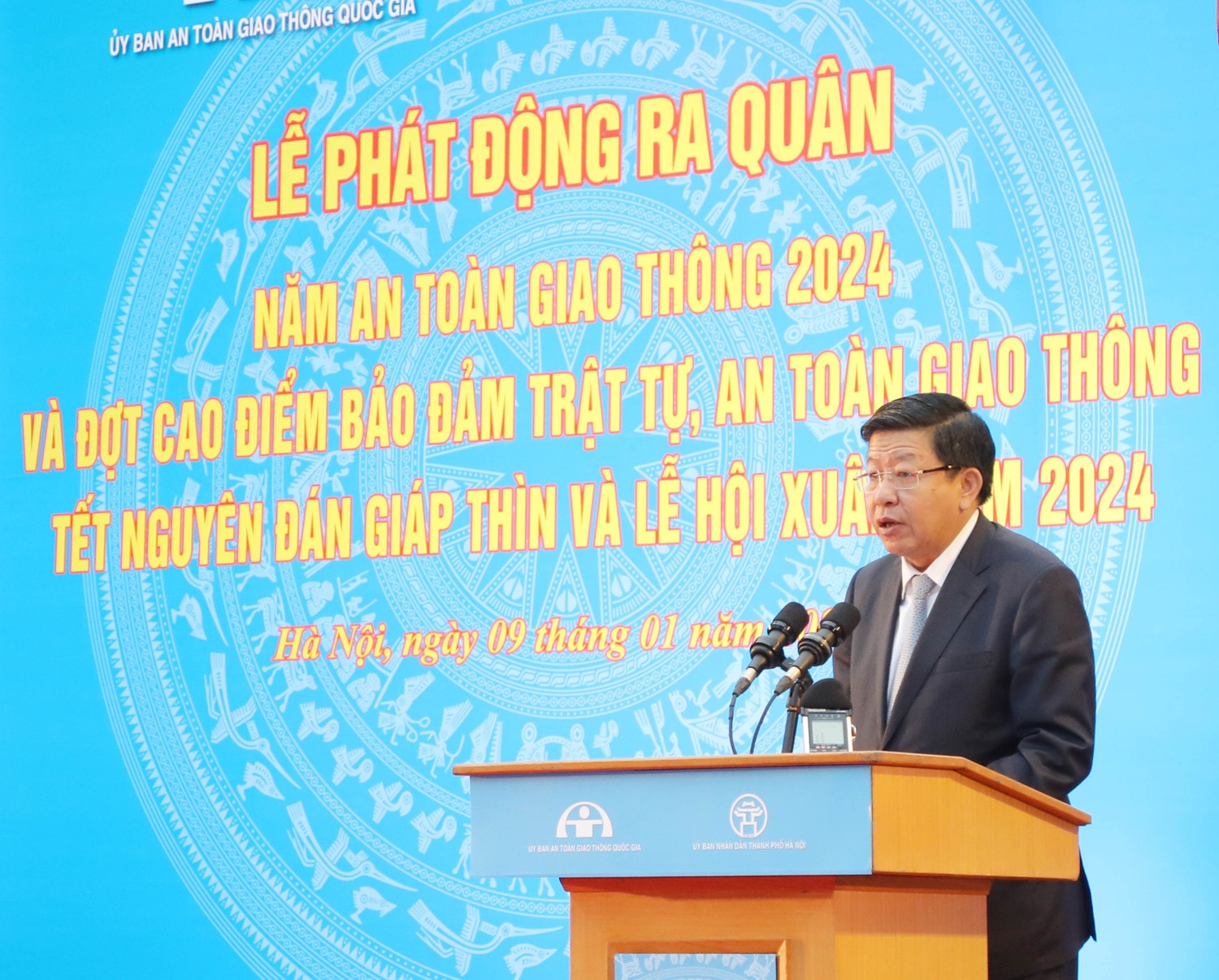 Phó Chủ tịch UBND TP. Hà Nội Dương Đức Tuấn phát biểu Thượng tôn pháp luật, để xây dựng văn hoá giao thông an toàn -0