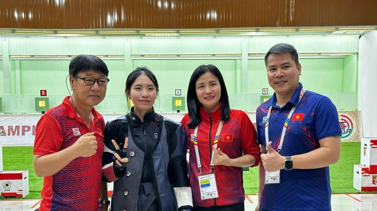 Xạ thủ Lê Thị Mộng Tuyền giành vé dự Olympics 2024 -0