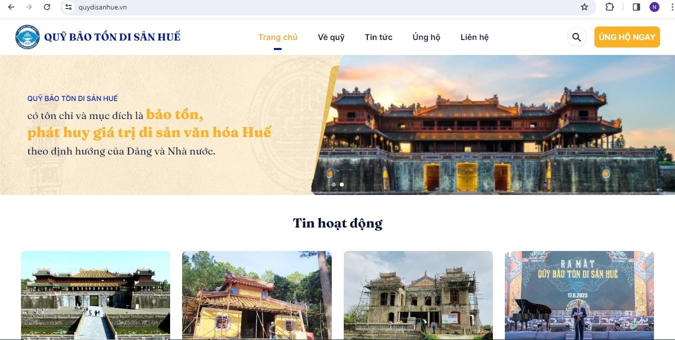 Ra mắt website Quỹ Bảo tồn di sản Huế -0