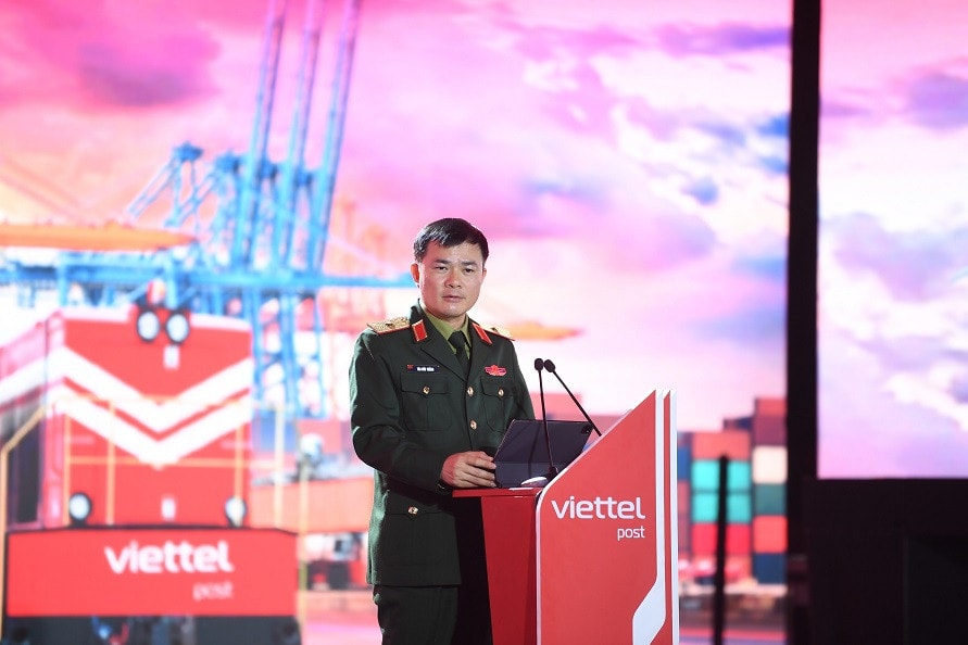 Ông Tào Đức Thắng, Chủ tịch kiểm Tổng Giám đốc Tập đoàn Viettel phát biểu tại sự kiện. Ảnh: Viettel Khai trương Tổ hợp công nghệ chia chọn thông minh đầu tiên của Việt Nam -0