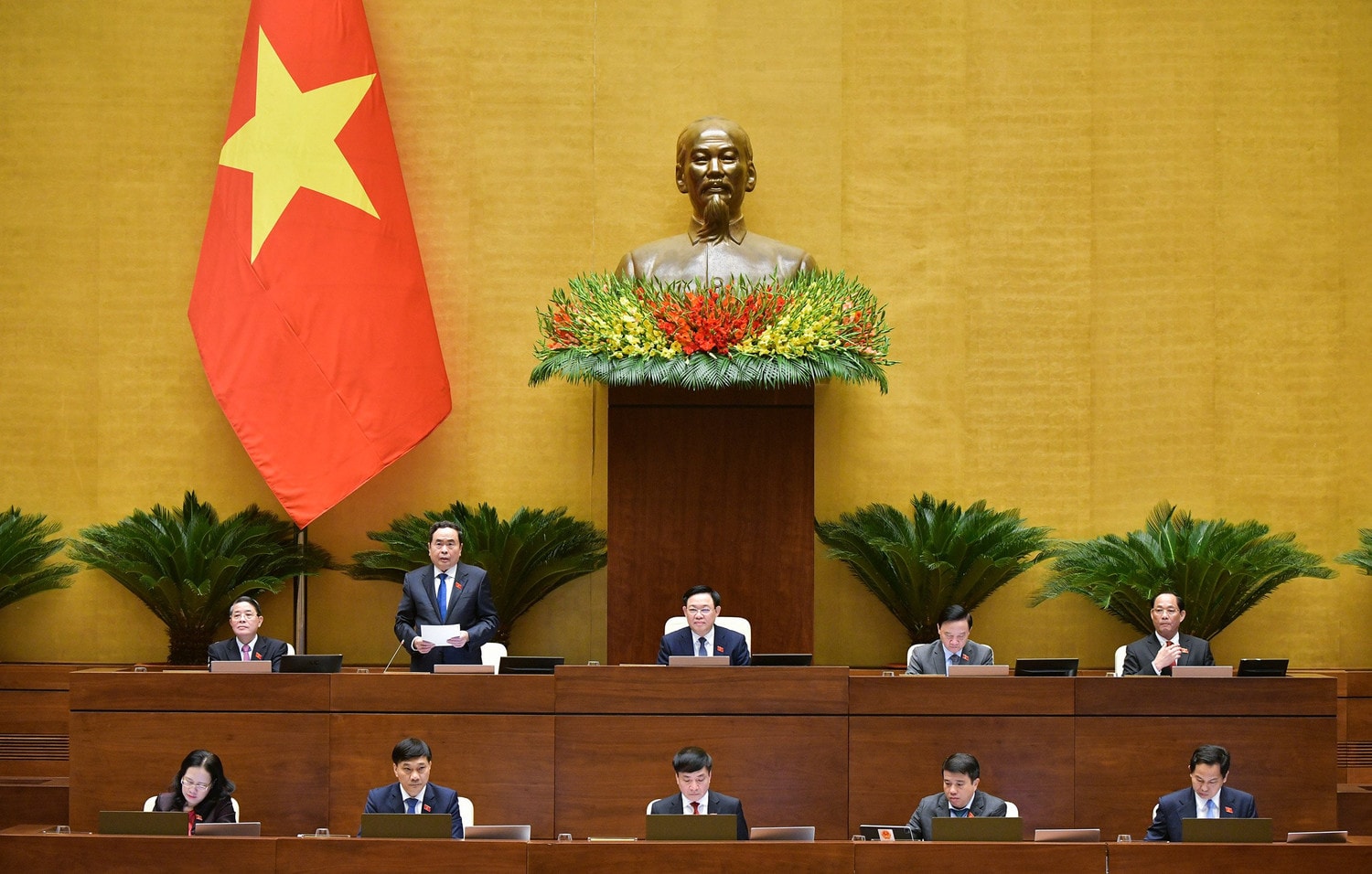 Một số hình ảnh Phiên bế mạc Kỳ họp bất thường lần thứ Năm, Quốc hội Khóa XV ảnh 4
