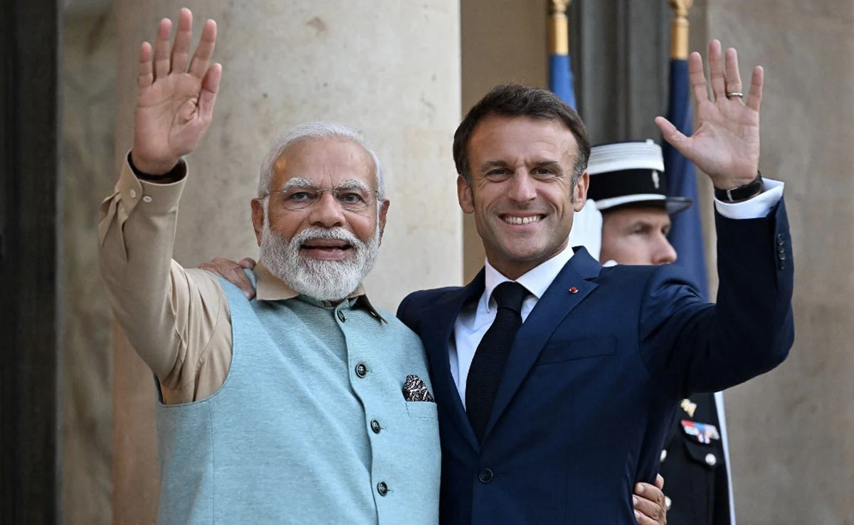Thủ tướng Ấn Độ Modi thăm Pháp vào tháng 7.2023. Ảnh: AFP