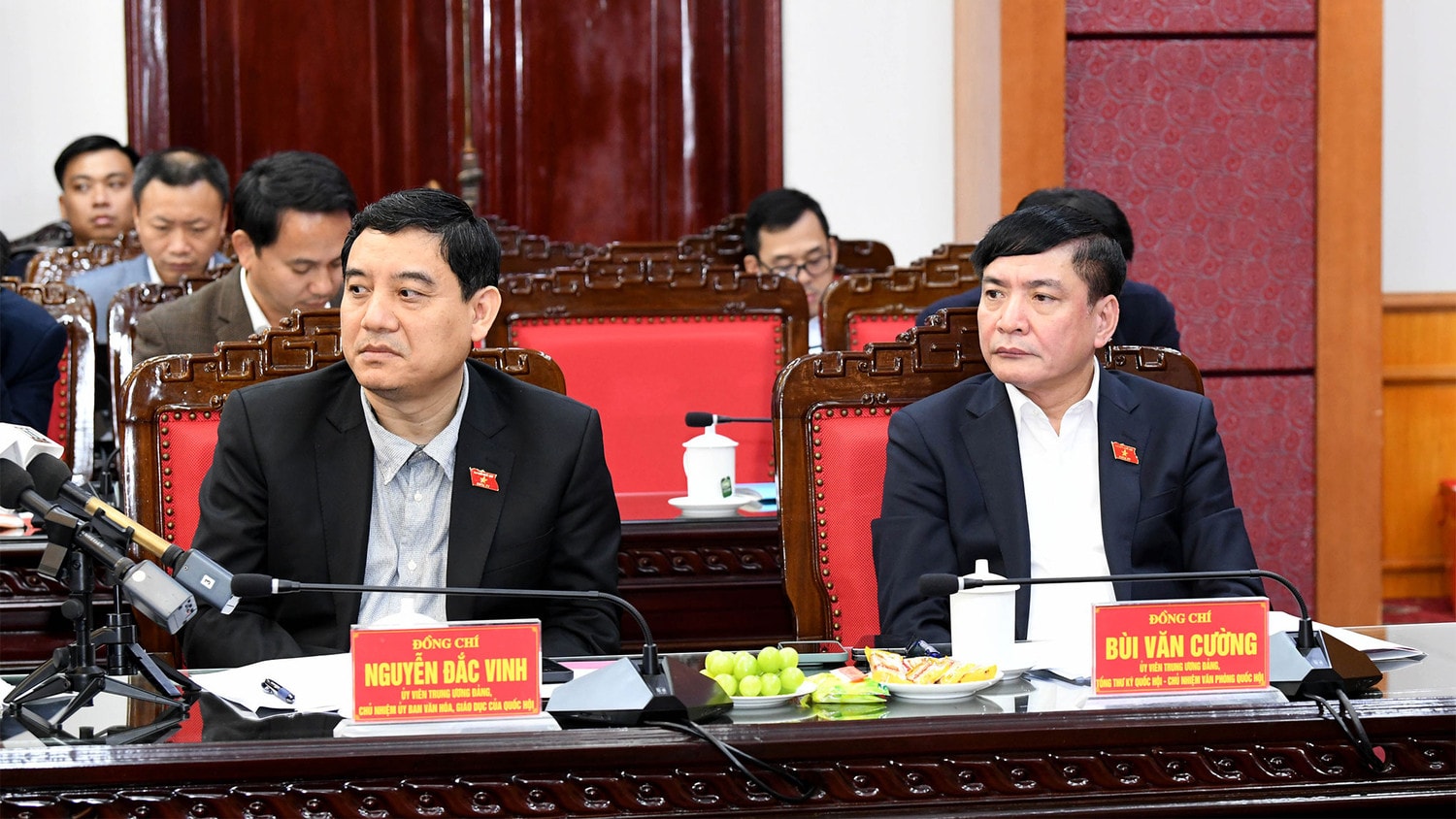 Chủ tịch Quốc hội Vương Đình Huệ làm việc với Ban Thường vụ Tỉnh ủy Thái Bình -0