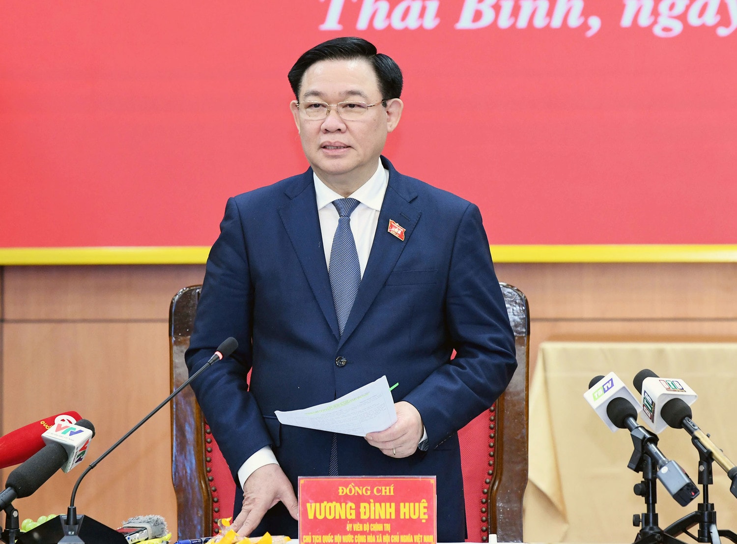 Chủ tịch Quốc hội Vương Đình Huệ: Thái Bình phải trở thành 