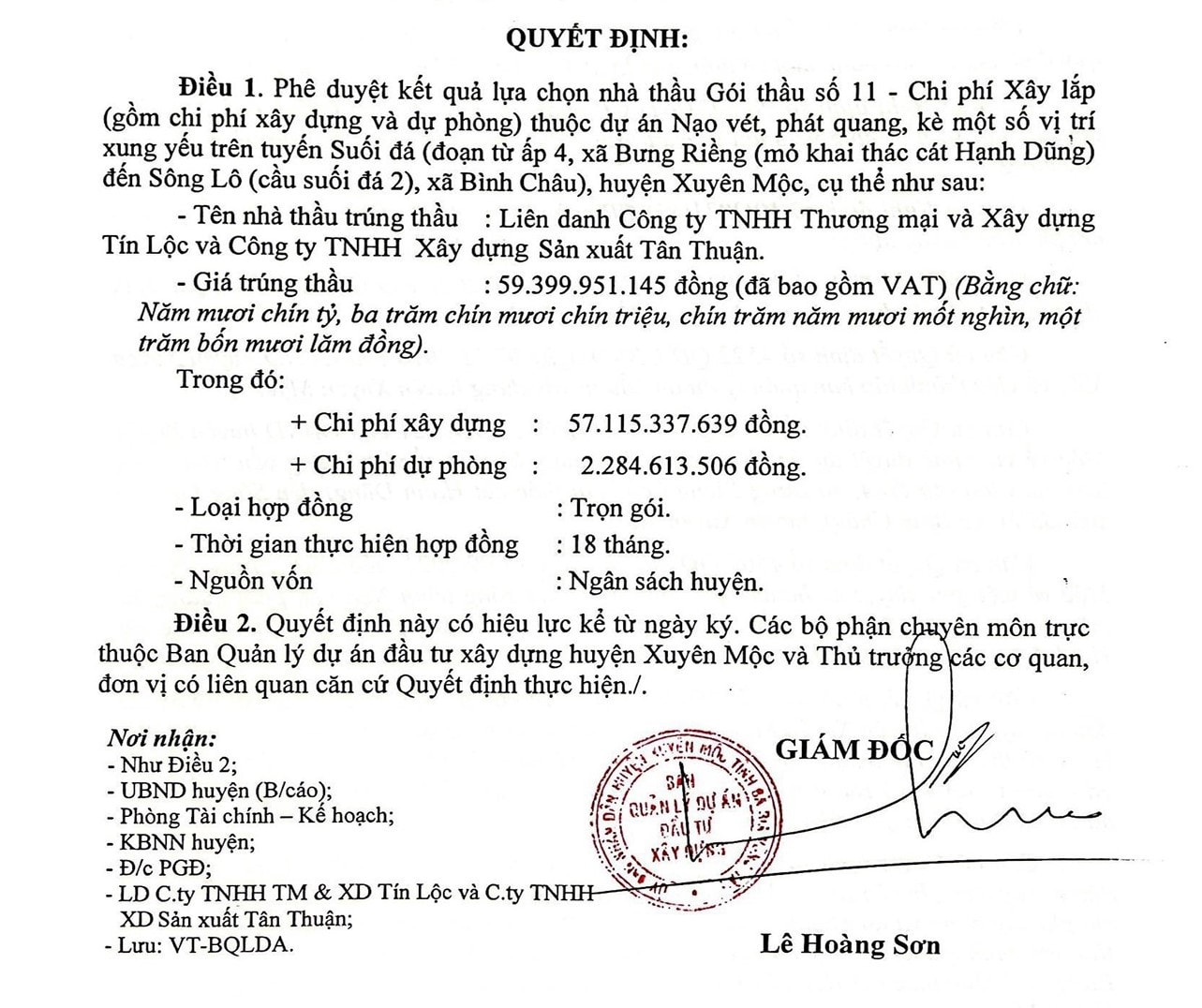 Công ty TNHH Xây dựng Sản xuất Tân Thuận có nhân sự “khiêm tốn” vẫn trúng thầu hàng nghìn tỷ tại Bà Rịa – Vũng Tàu -0