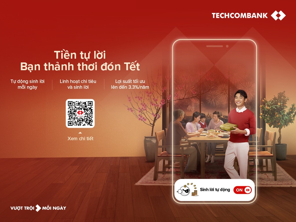 Techcombank ra mắt tính năng mới: Bật để “tiền tự sinh lời” -0