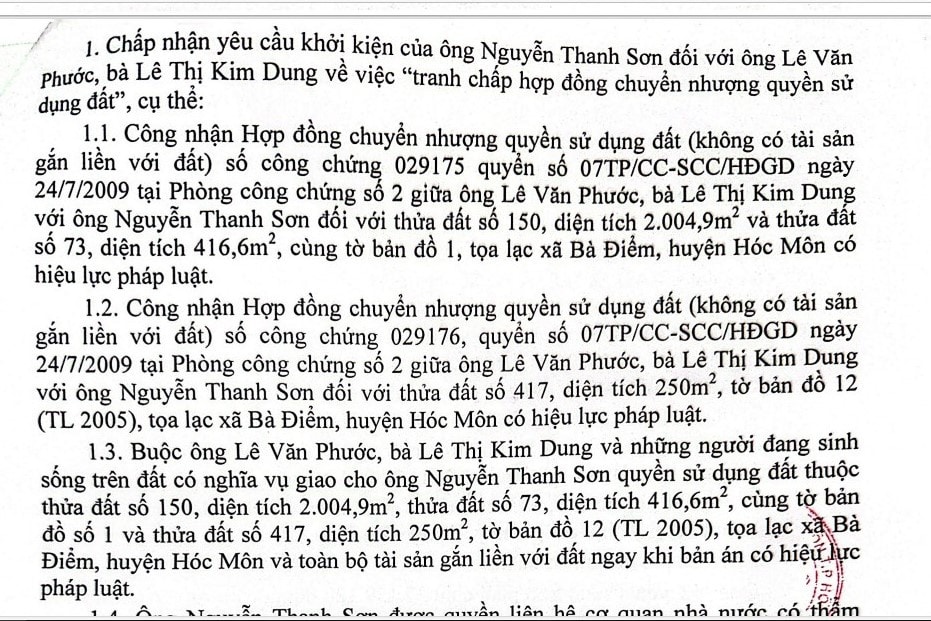 Vụ Bán nhà đất xong vẫn đi kiện đòi lại, tòa tuyên bên mua thắng kiện: Tòa phúc thẩm tuyên hợp đồng chuyển nhượng có hiệu lực pháp lý -0