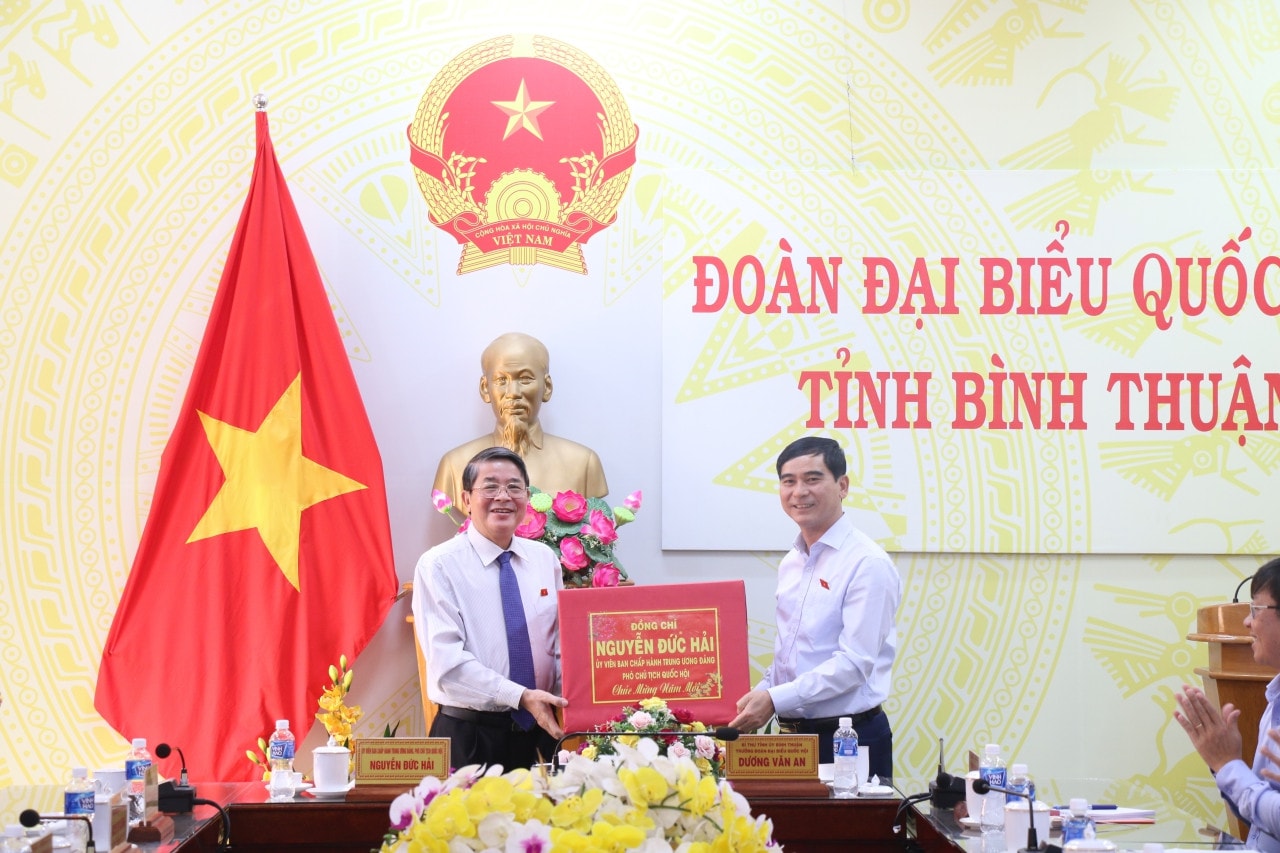 Phó Chủ tịch Quốc hội Nguyễn Đức Hải thăm, chúc Tết tại Bình Thuận ảnh 2 Phó Chủ tịch Quốc hội Nguyễn Đức Hải thăm, tặng quà Tết tại tỉnh Bình Thuận