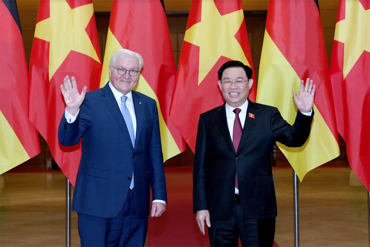 Chủ tịch Quốc hội Vương Đình Huệ hội kiến Tổng thống Đức Frank-Walter Steinmeier -3