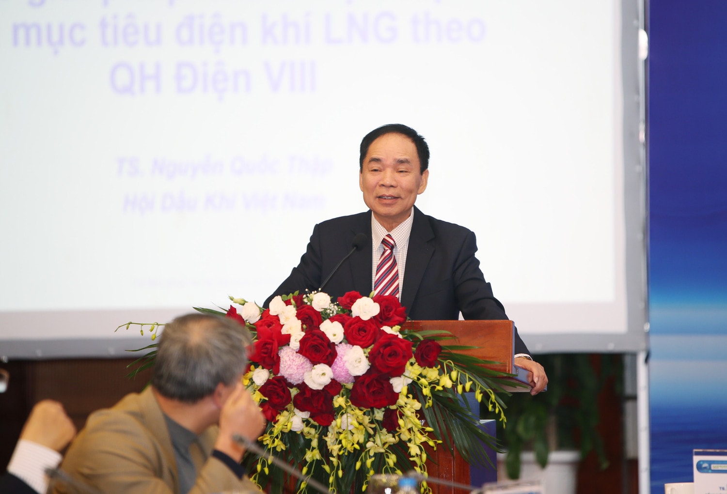 Chủ tịch Hội Dầu khí Việt Nam Nguyễn Quốc Thập phát biểu tại hội thảo Phát triển điện khí ở Việt Nam: Vẫn còn nhiều khó khăn thách thức -0