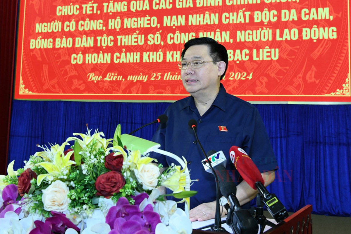 Chủ tịch Quốc hội Vương Đình Huệ: Bạc Liêu chuẩn bị các điều kiện tốt nhất phục vụ Nhân dân đón Tết vui tươi, lành mạnh, an toàn, tiết kiệm -2