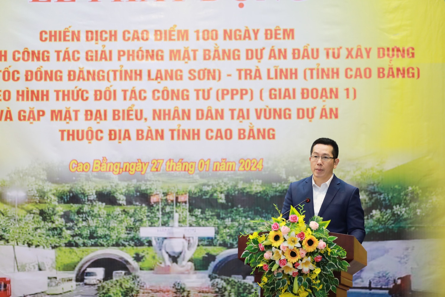 Cao Bằng quyết tâm hoàn thành mặt bằng dự án Đồng Đăng - Trà Lĩnh trong 100 ngày -0