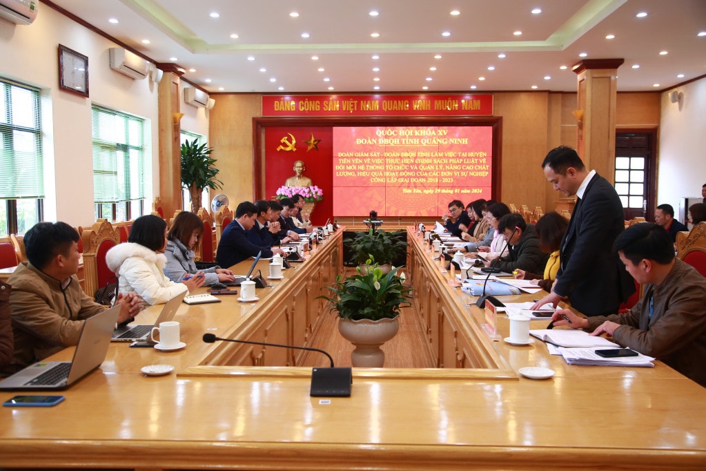 Đoàn ĐBQH tỉnh Quảng Ninh giám sát đổi mới, nâng cao chất lượng, hiệu quả hoạt động của các đơn vị sự nghiệp công lập
