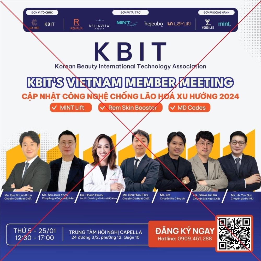 TP. Hồ Chí Minh: Đình chỉ hội thảo thẩm mỹ trái phép liên quan Mr. Lee