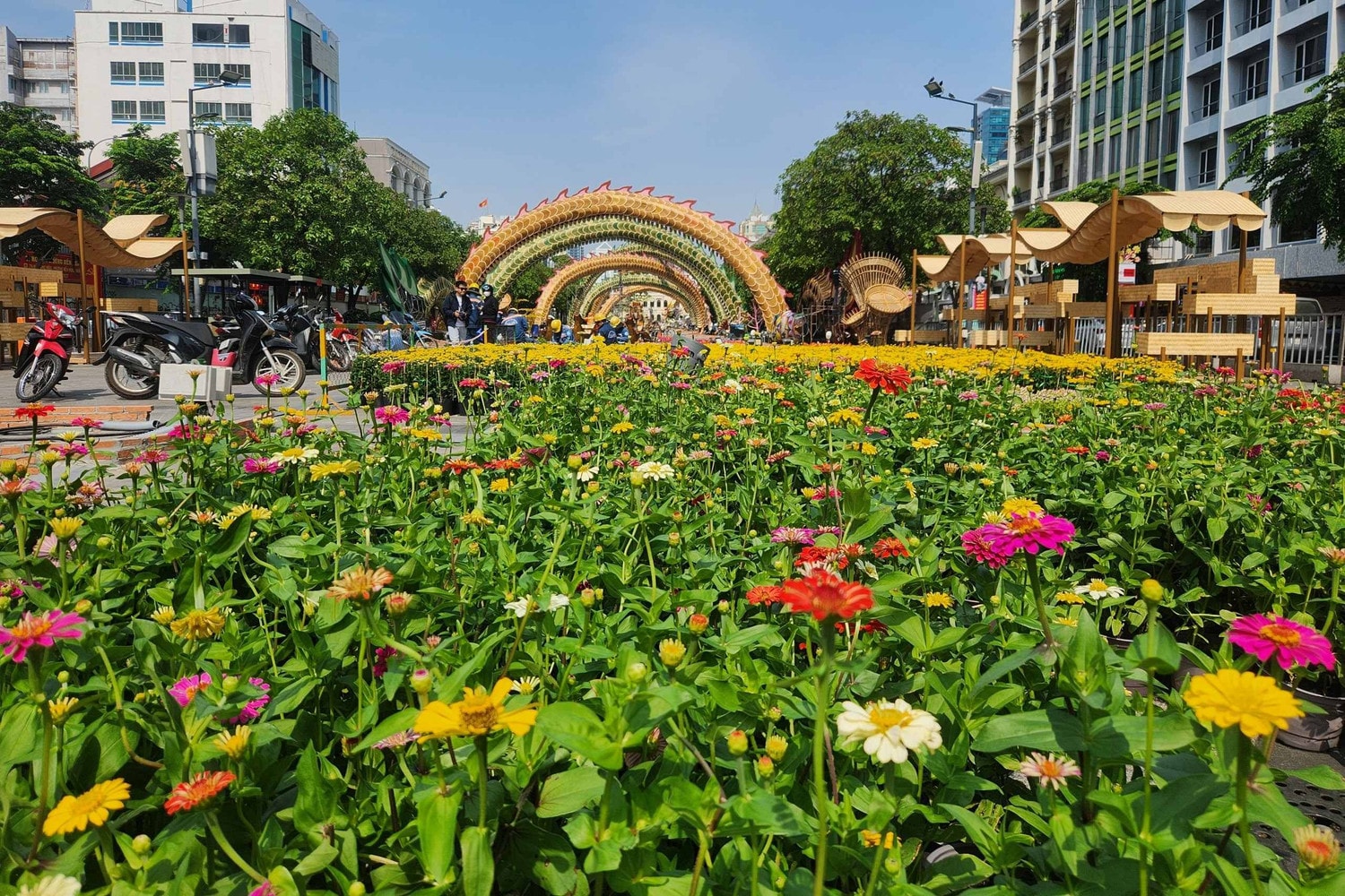 TP. Hồ Chí Minh: Đường hoa Nguyễn Huệ Tết 2024 sẽ đón khách tam quan từ 28 tháng Chạp -0