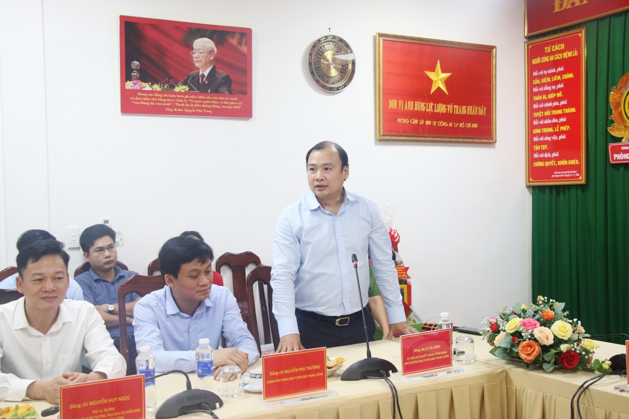 Phó Trưởng Ban Tuyên giáo Trung ương Lê Hải Bình phát biểu Trưởng Ban Tuyên giáo Trung ương Nguyễn Trọng Nghĩa thăm, chúc Tết tại Tiền Giang và TP. Hồ Chí Minh -0
