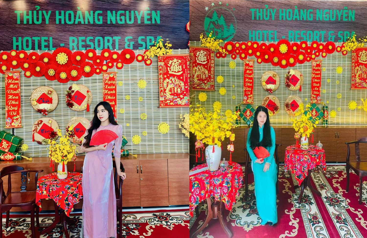 Nhân viên - người lao động Thủy Hoàng Nguyên Resort rủ nhau sắm sửa, trang khí Tết Thủy Hoàng Nguyên Resort với những vật dụng từ thiên nhiên hoặc “handmade”