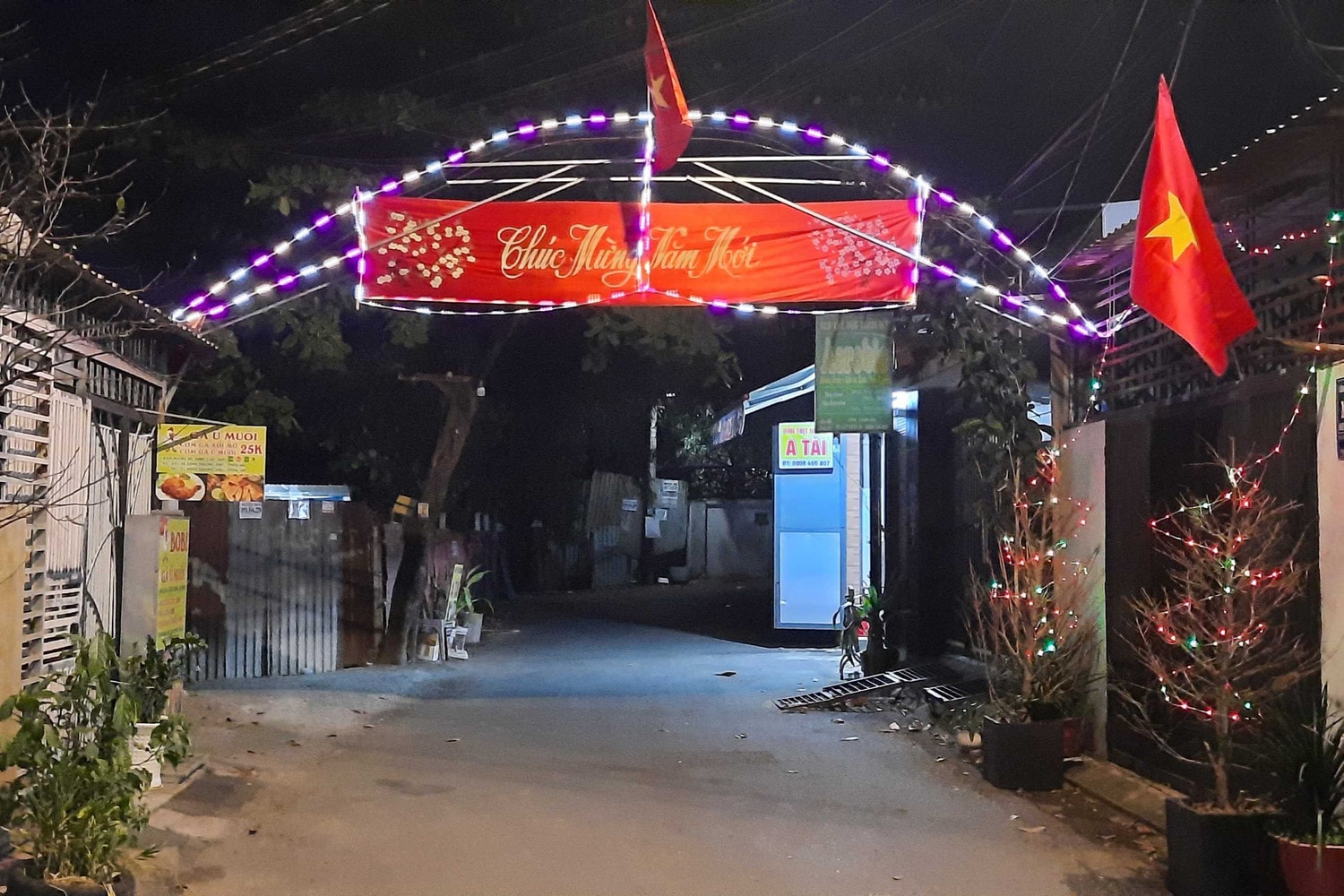 Hẻm nhỏ tại TP. Hồ Chí Minh trang hoàng rực rỡ đón Tết Giáp Thìn 2024 -0