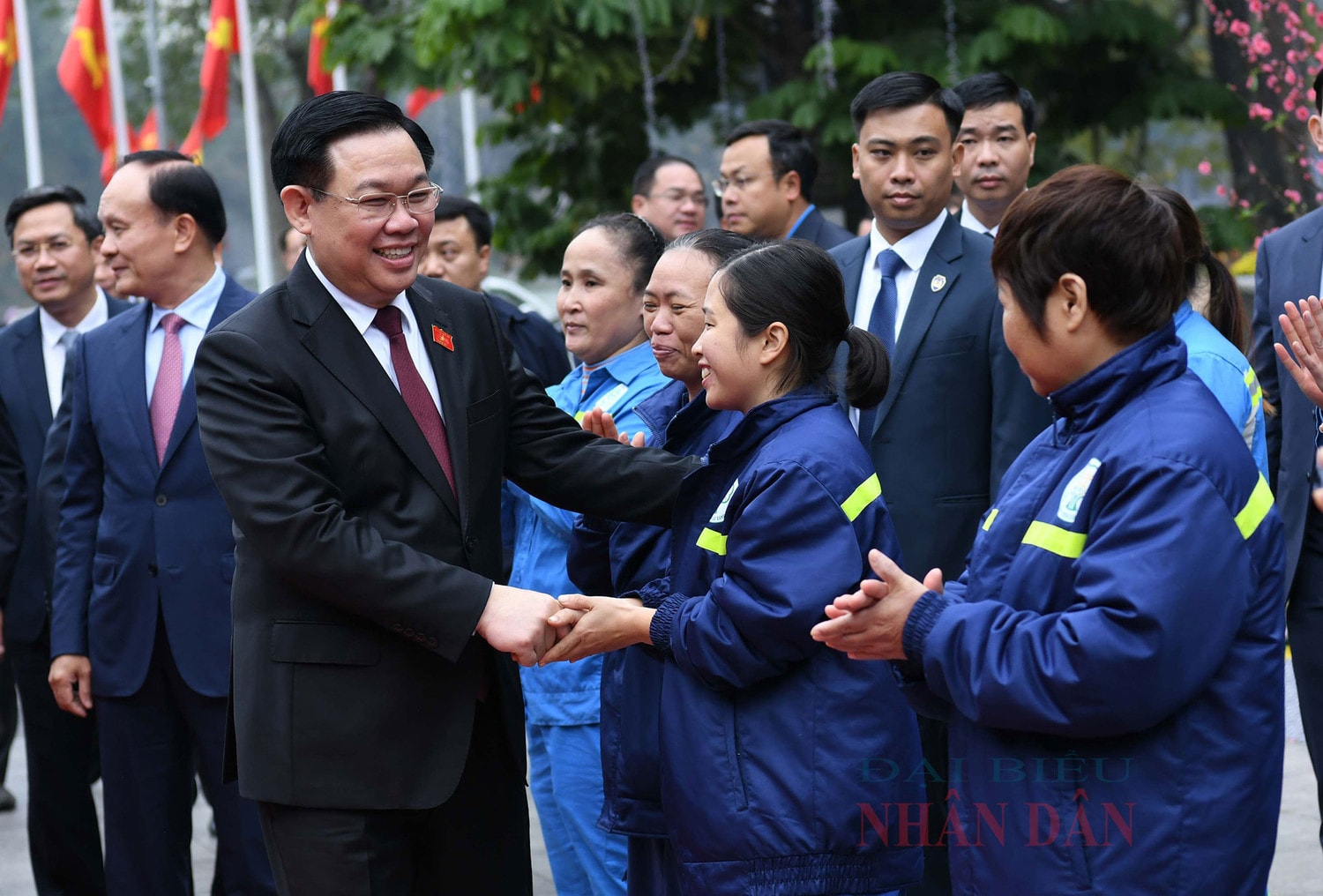 Chủ tịch Quốc hội Vương Đình Huệ thăm, chúc Tết Đảng bộ, chính quyền và Nhân dân Thủ đô Hà Nội -0