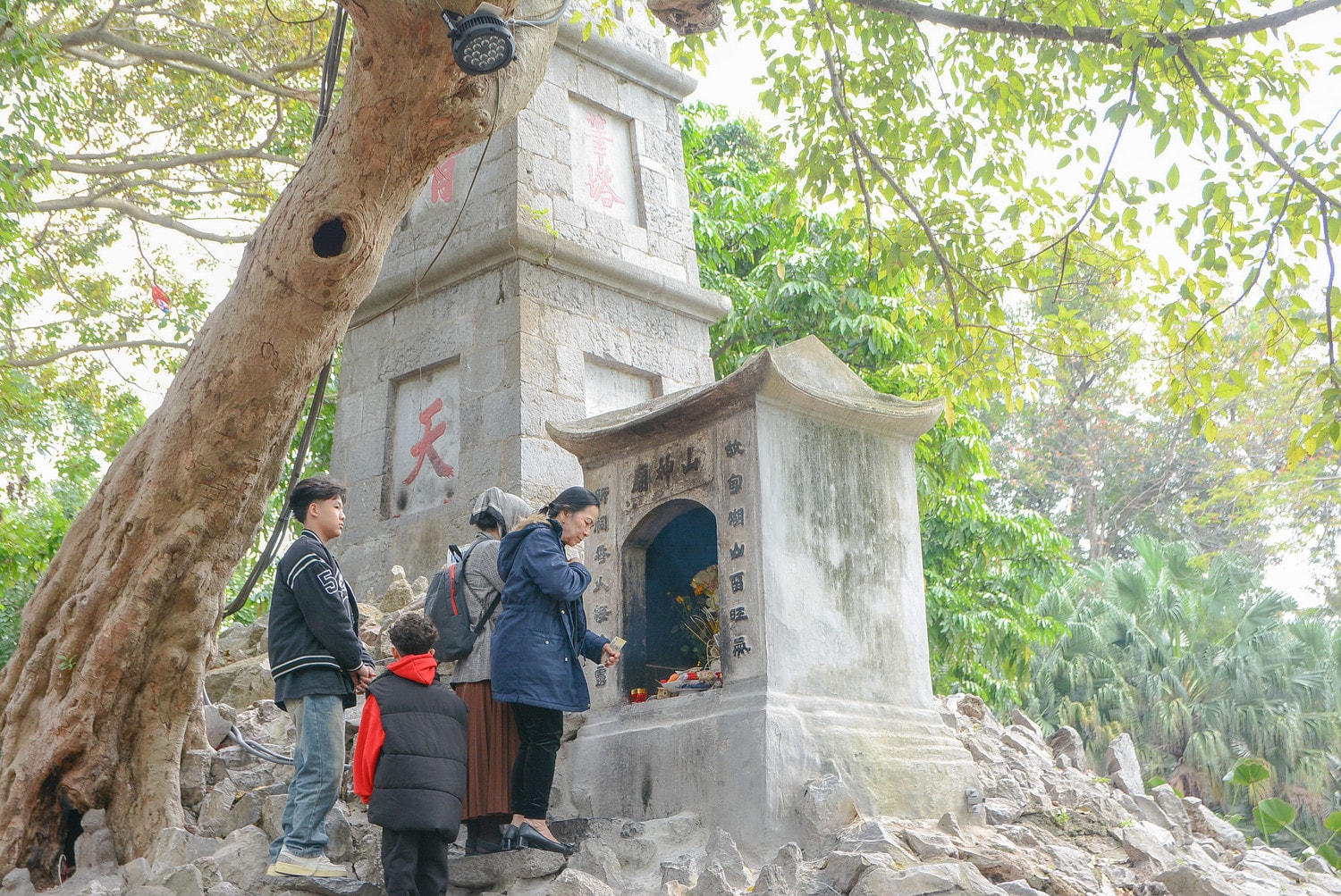 Hà Nội: Tấp nập dòng người du xuân tới đền Ngọc Sơn -1