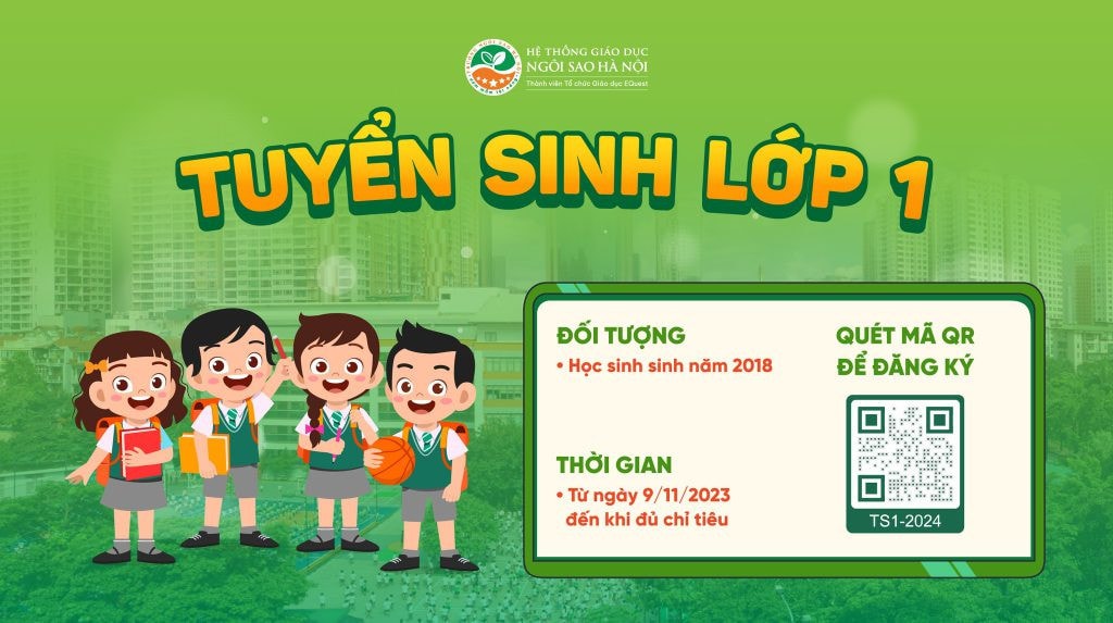 Hà Nội: Trường ngoài công lập khởi động mùa tuyển sinh lớp 1 -0