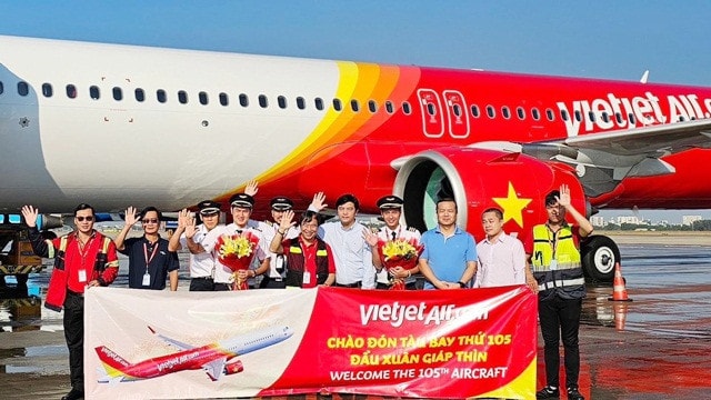 Vietjet đón chào tàu bay hiện đại thứ 105 -0
