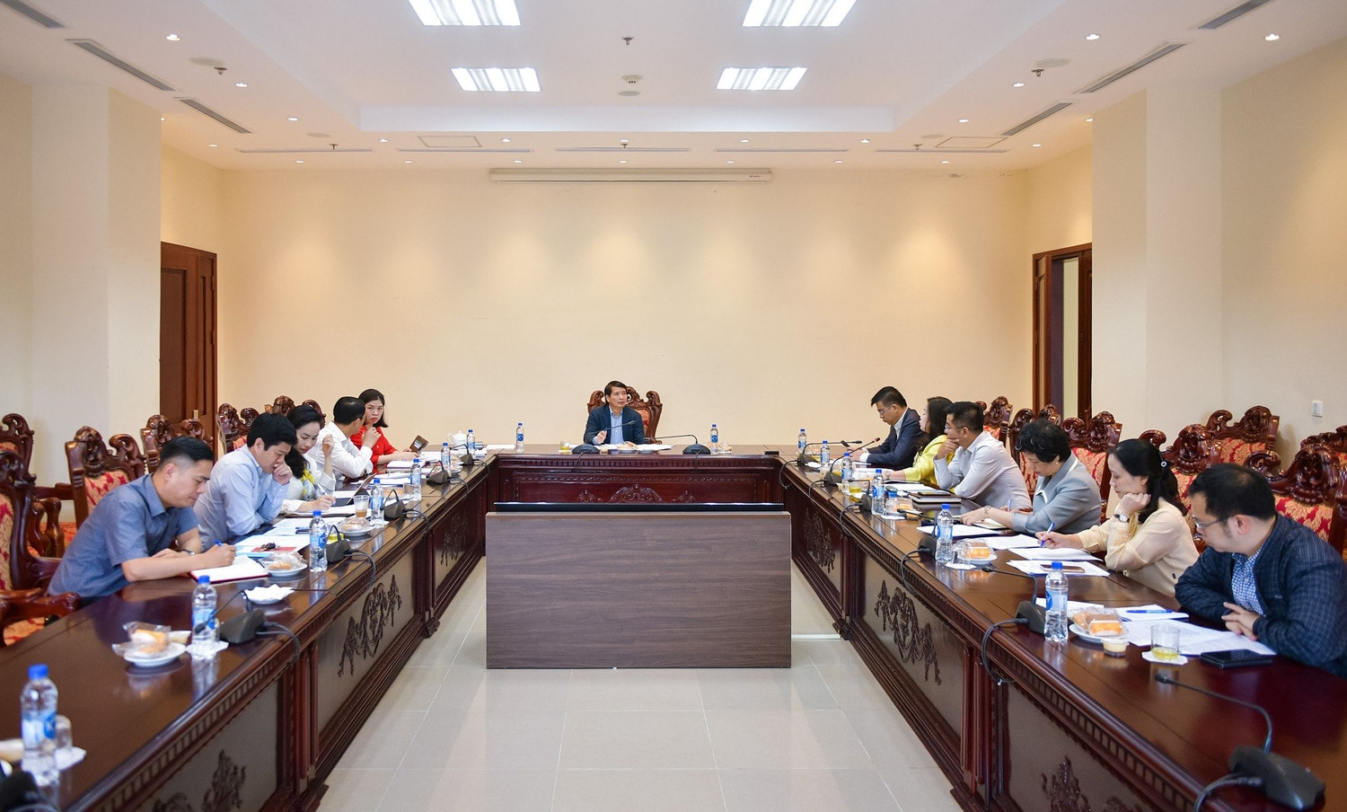 toàn cảnh cuộc họp giao ban báo chí tháng 2.2024 - Ảnh H.Ngọc