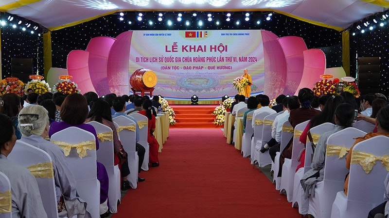 Quảng Bình: Khai hội Di tích lịch sử quốc gia chùa Hoằng Phúc năm 2024 -0