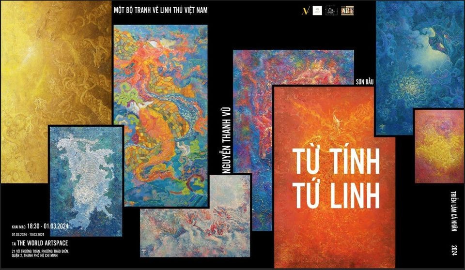 Giới thiệu bộ tranh lấy cảm hứng từ tứ linh trong văn hóa Việt -0