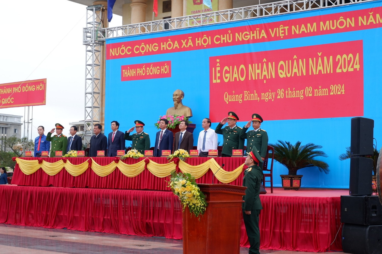 Quảng Bình: Tổ chức trang trọng lễ giao nhận quân năm 2024 