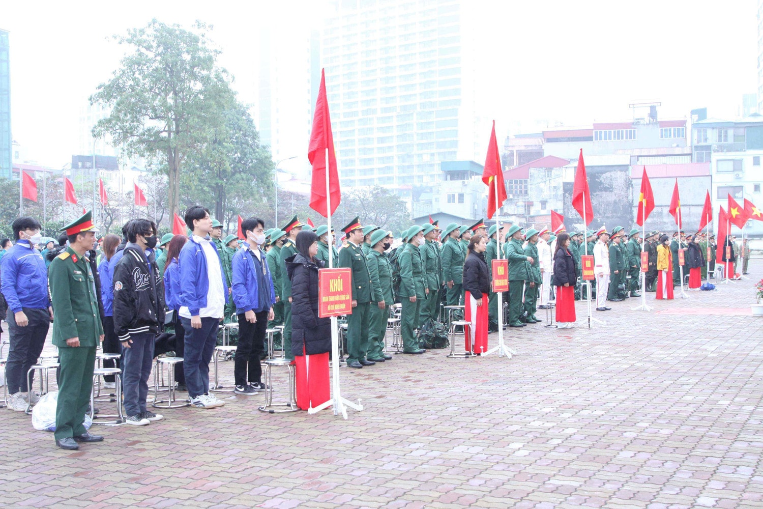 Lễ giao nhận quân quận Ba Đình năm 2024