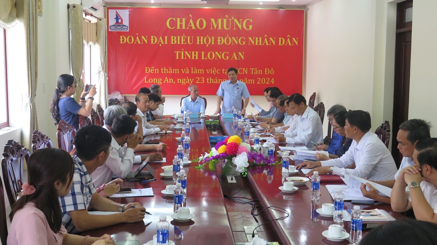 Long An: Thăm, làm việc tại Khu công nghiệp Tân Đô -0