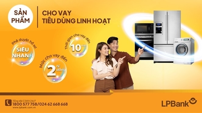 LPBank ra mắt sản phẩm cho vay tiêu dùng linh hoạt với mức lãi suất cho vay hấp dẫn dành cho khách hàng cá nhân.