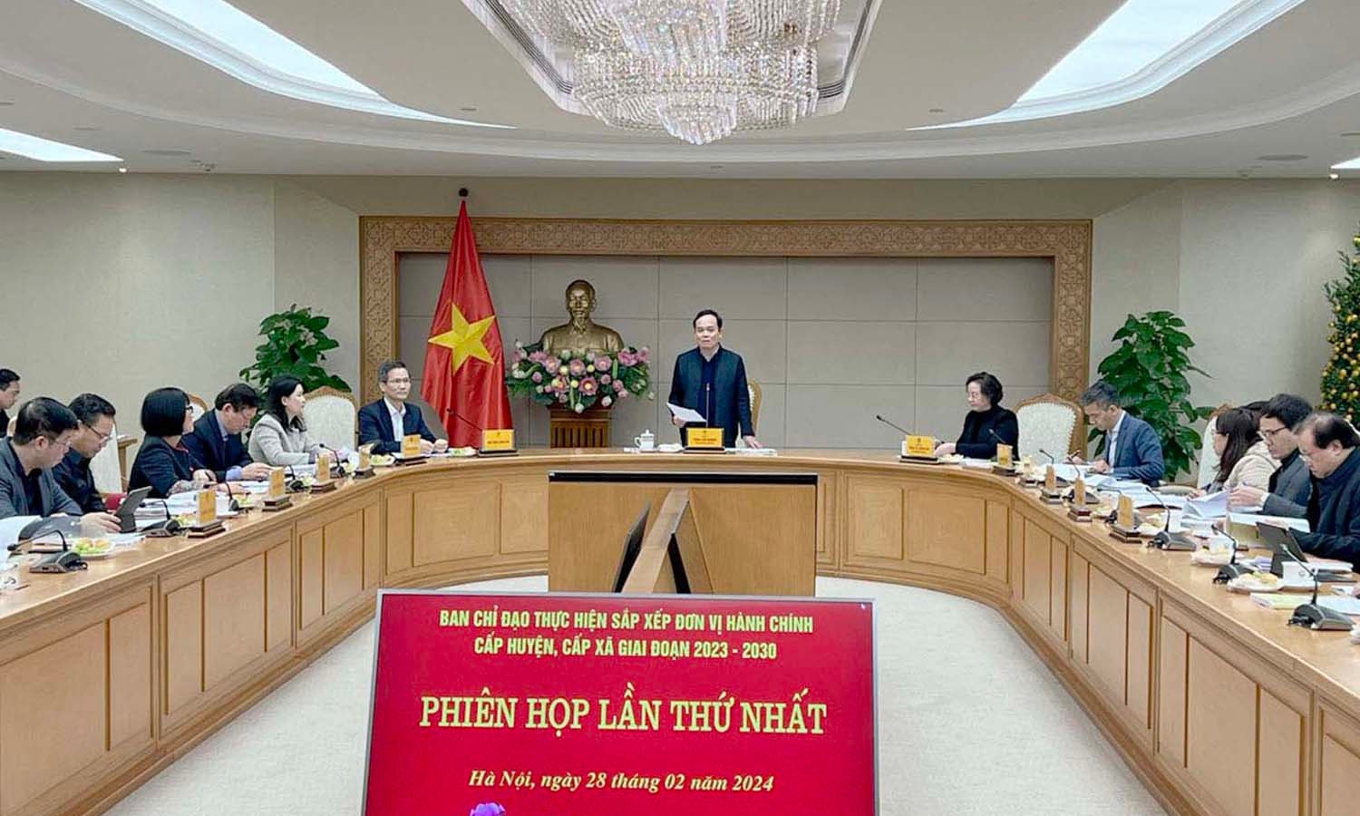 Phó Thủ tướng Trần Lưu Quang chủ trì Phiên họp lần thứ nhất Ban Chỉ đạo sắp xếp đơn vị hành chính cấp huyện, cấp xã -0