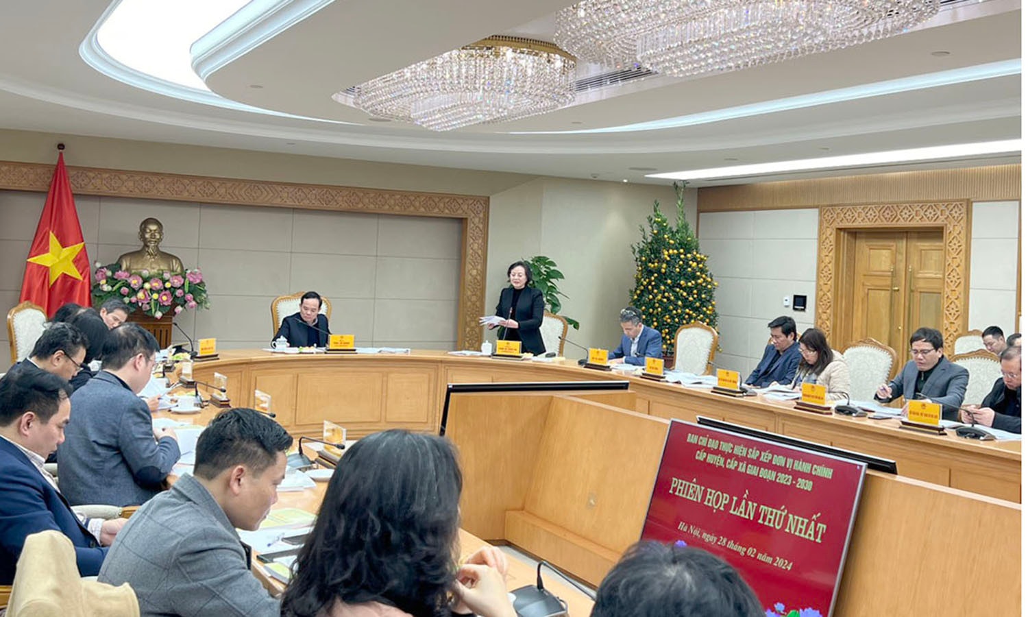 Phó Thủ tướng Trần Lưu Quang chủ trì Phiên họp lần thứ nhất Ban Chỉ đạo sắp xếp đơn vị hành chính cấp huyện, cấp xã -0