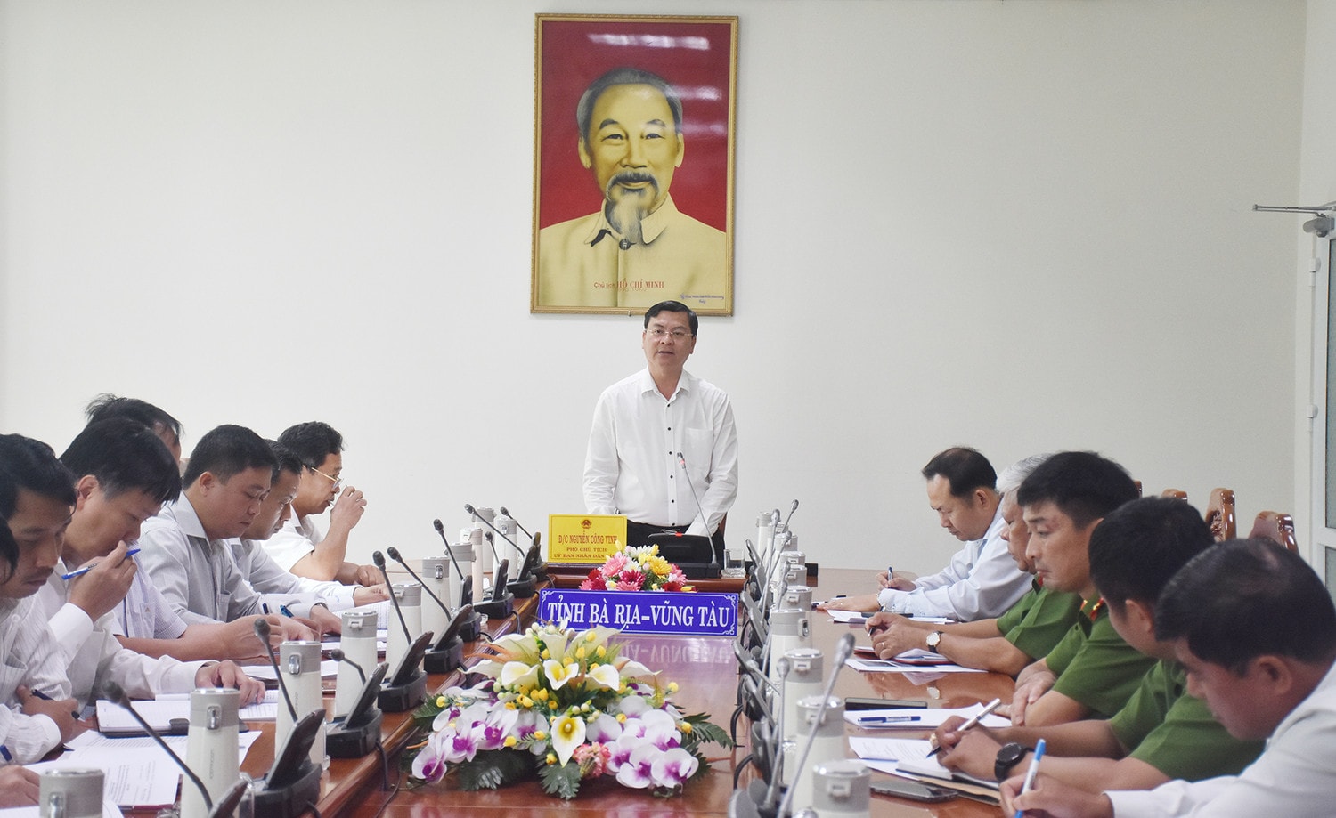 UBND tỉnh Bà Rịa – Vũng Tàu đã tổ chức cuộc họp nghe báo cáo về sự cố tai nạn lao động tại cầu Cửa Lấp. (Ảnh: baria-vungtau.gov.vn)