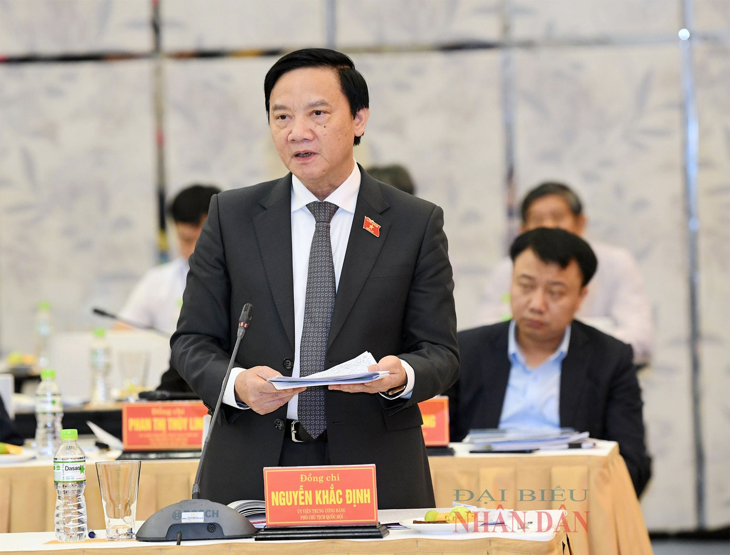 Chủ tịch Quốc hội Vương Đình Huệ làm việc với Ban Thường vụ Tỉnh ủy Khánh Hòa -0