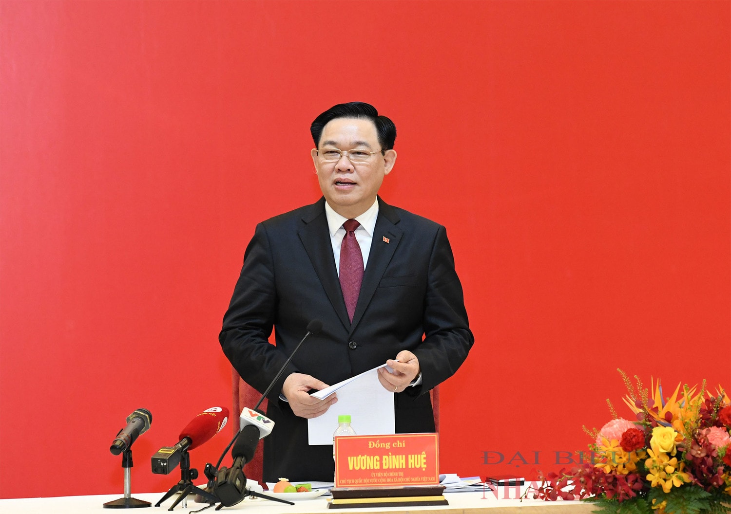 Chủ tịch Quốc hội Vương Đình Huệ làm việc với Ban Thường vụ Tỉnh ủy Khánh Hòa -0